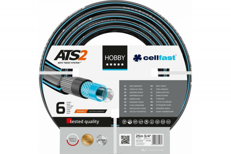 Шланг Cellfast HOBBY ATS 3/4" 25м. 16-220